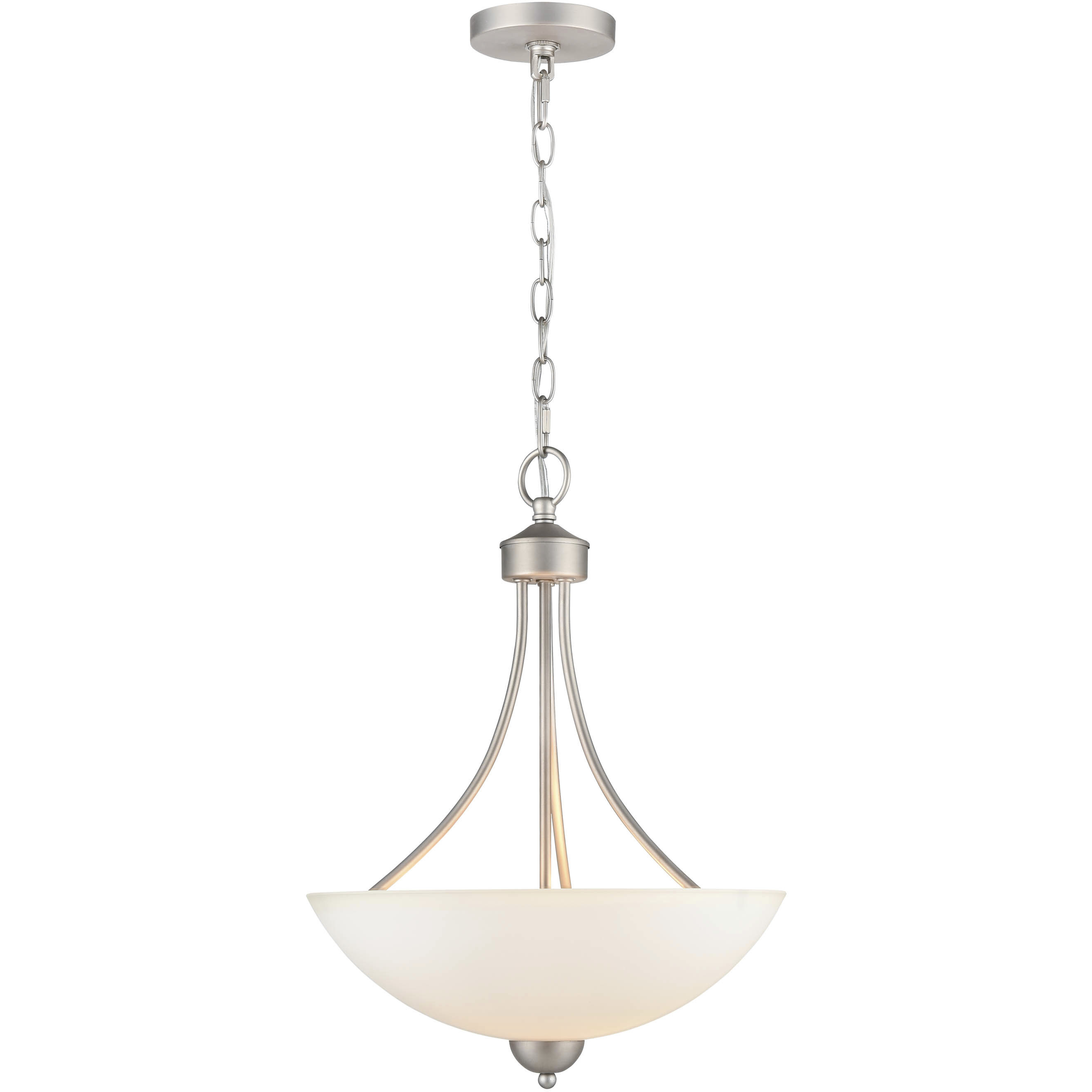 Ivey Lake 2 Light 15 inch Satin Nickel Pendant Ceiling Light